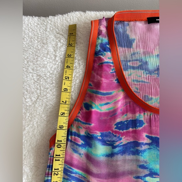 Diesel Colorful Abstract Tank Top size M neon colors - Picture 9 of 12